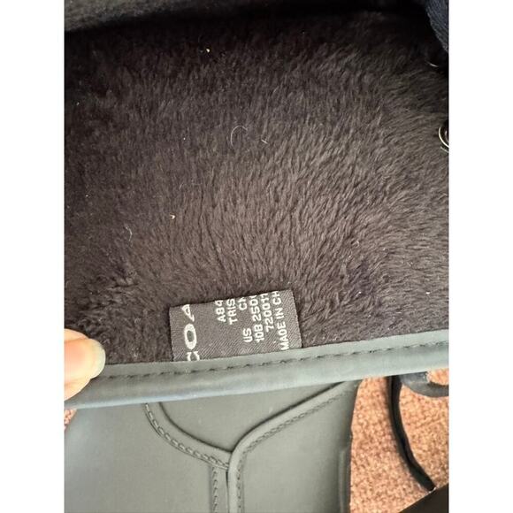 Coach Tristee Back Lace-Up Rain Boots Black‎ 10 - Picture 7 of 8